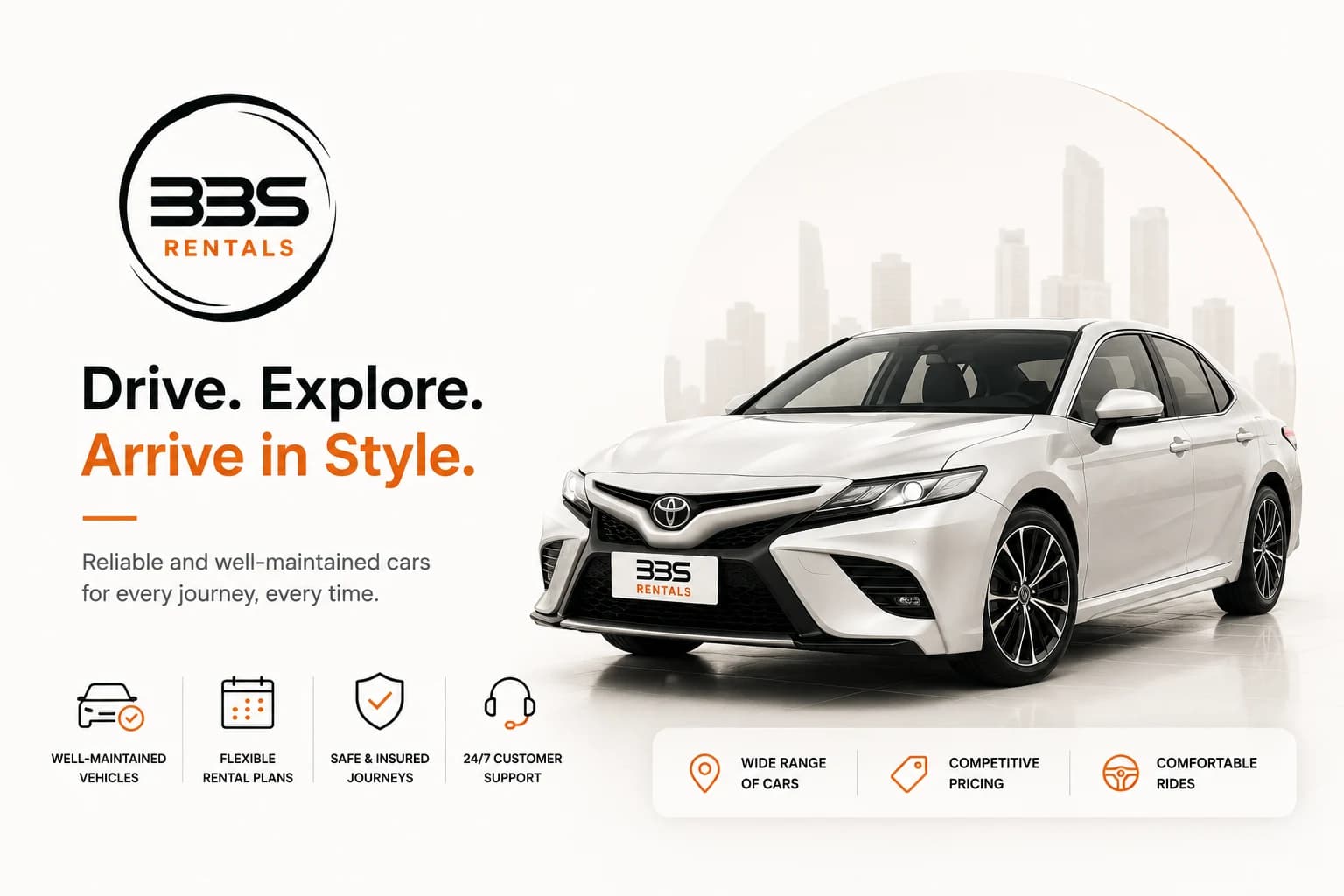 BBS Rentals website built by Beyond Binary Solutions