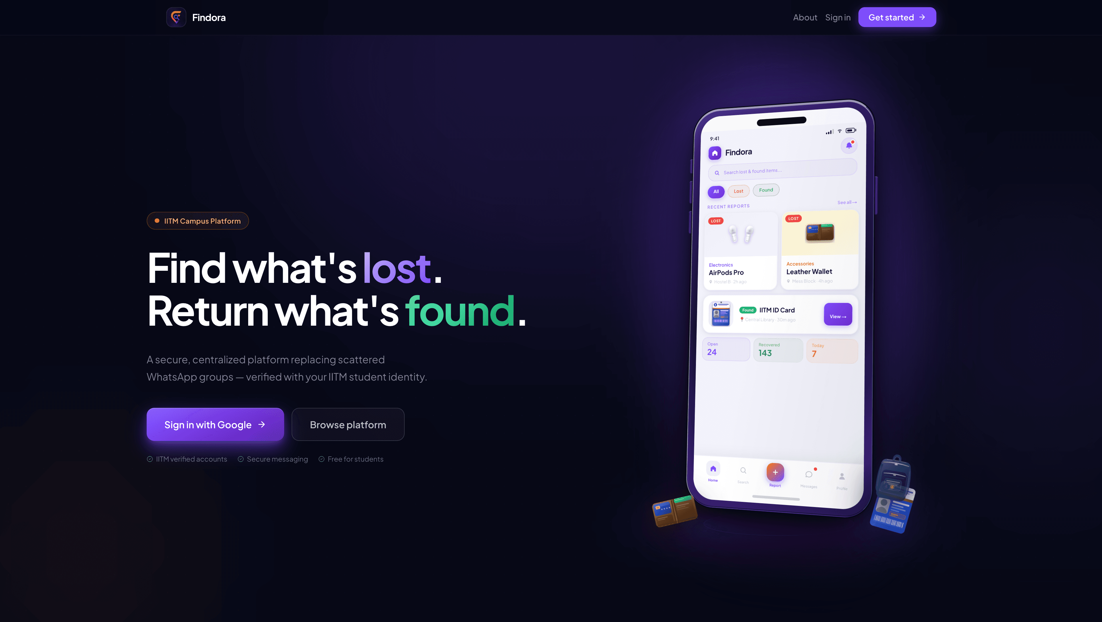 Findora product screenshot