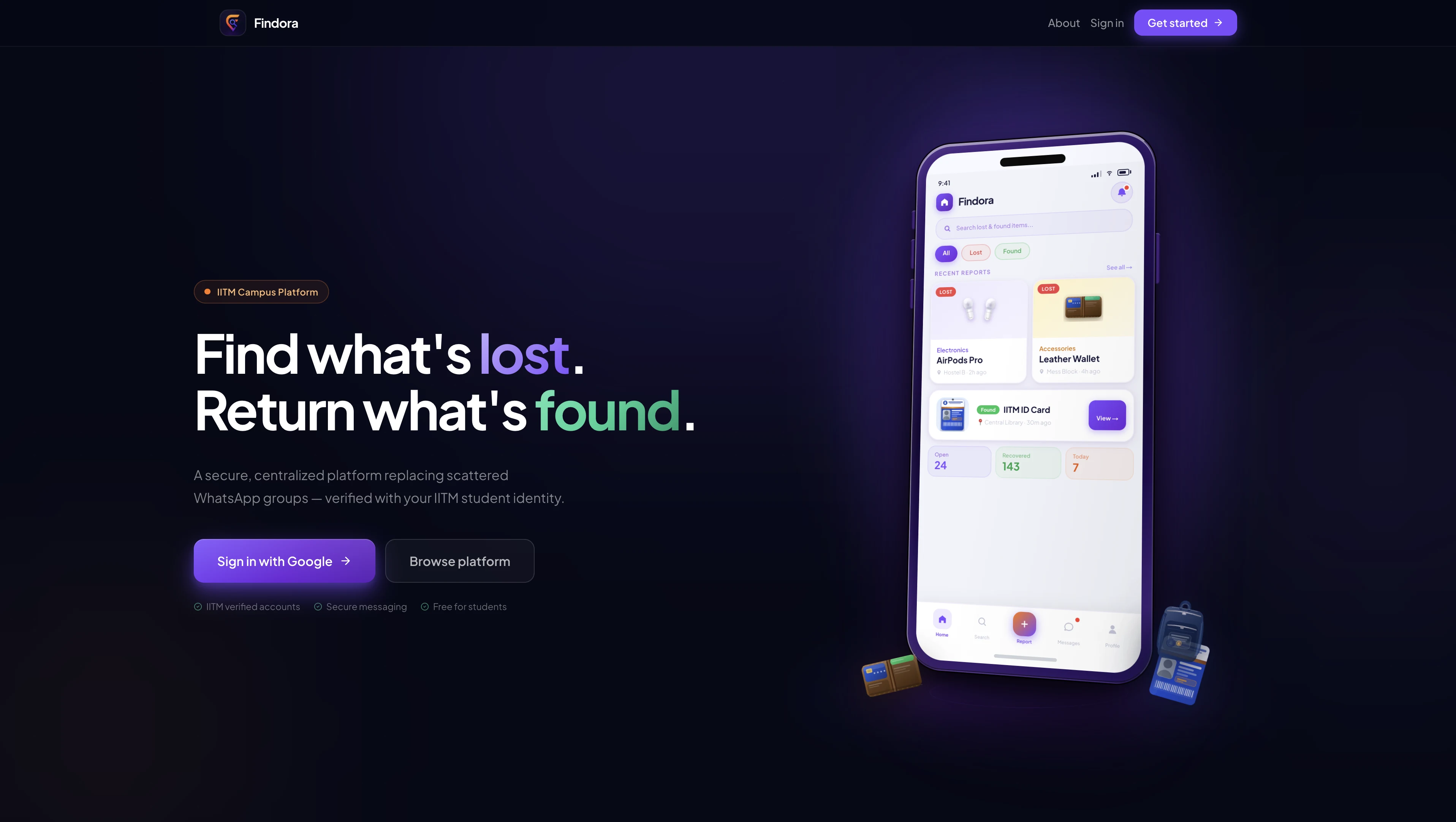 Findora product screenshot